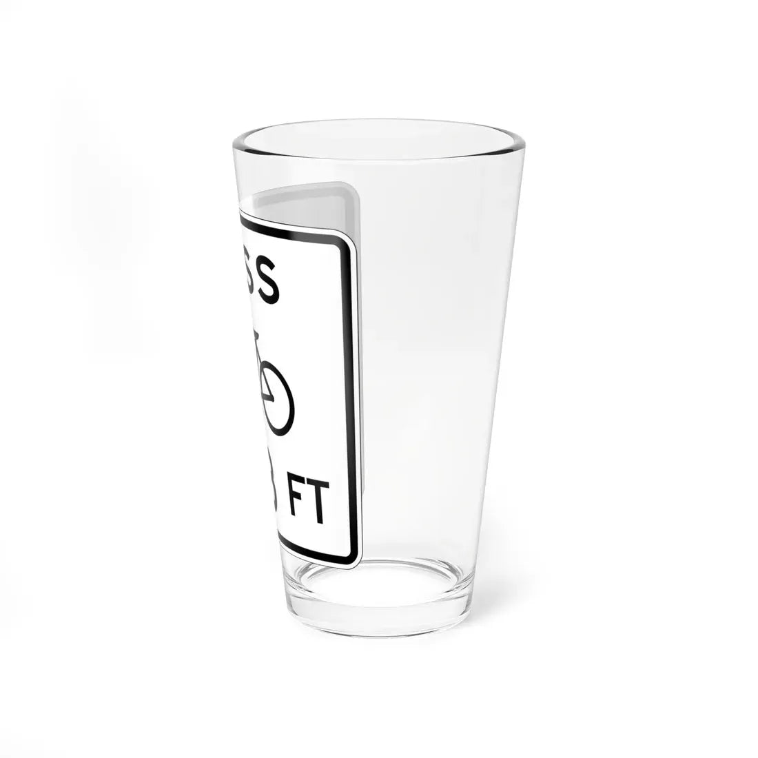 MUTCD-OH R3-H16 (Ohio) (Road Sign) Pint Glass 16oz - Go Mug Yourself