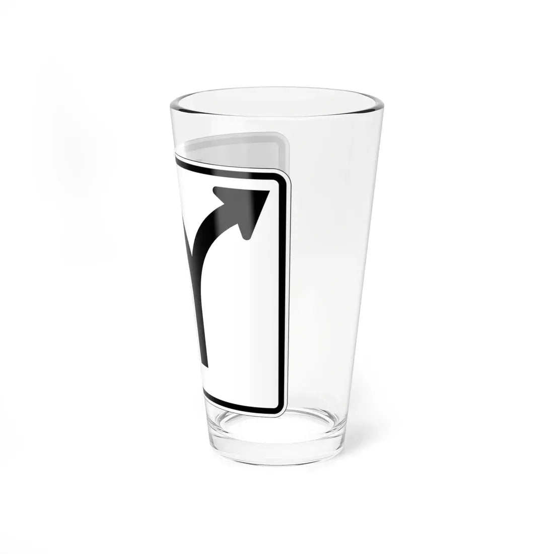MUTCD-OH R3-H8bq (Ohio) (Road Sign) Pint Glass 16oz - Go Mug Yourself