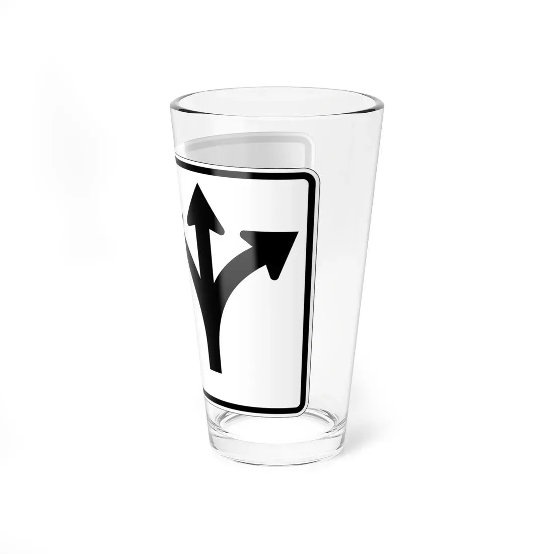 MUTCD-OH R3-H8bt (Ohio) (Road Sign) Pint Glass 16oz - Go Mug Yourself