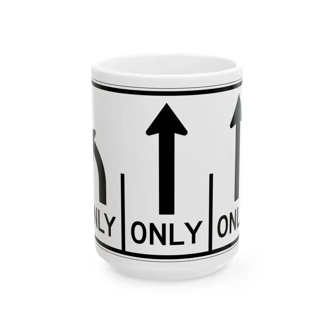 MUTCD-OH R3-H8ca (Ohio) (Road Sign) White Coffee Mug 15oz - Go Mug Yourself