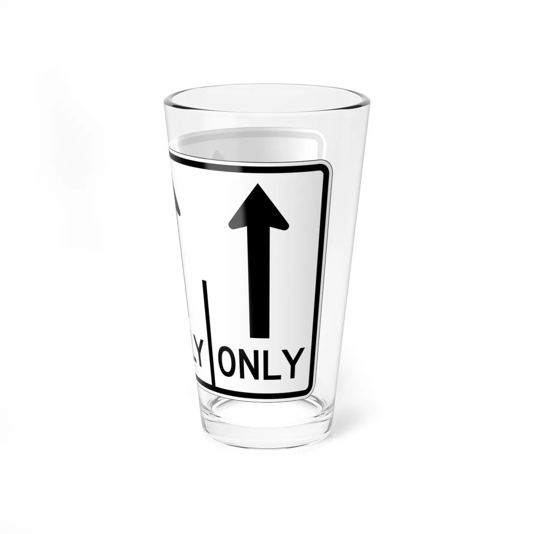 MUTCD-OH R3-H8caa (Ohio) (Road Sign) Pint Glss 16oz - Go Mug Yourself