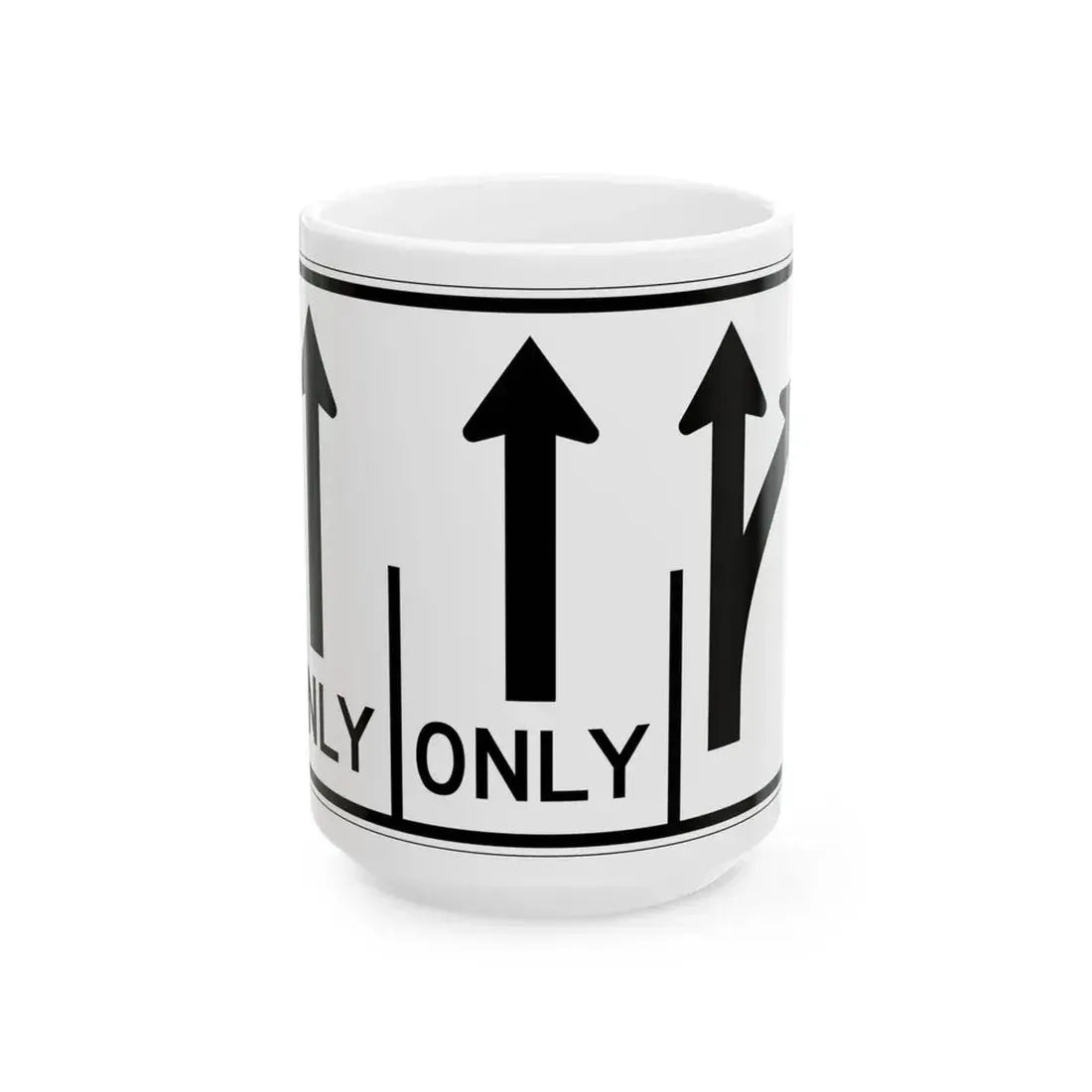 MUTCD-OH R3-H8cbb (Ohio) (Road Sign) White Coffee Mug 15oz - Go Mug Yourself