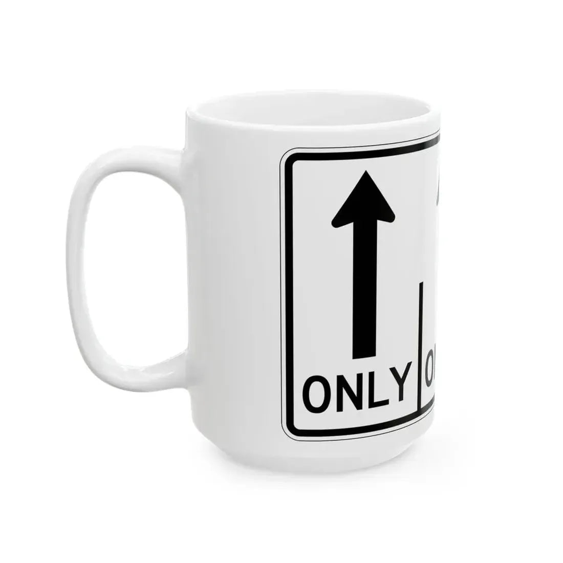 MUTCD-OH R3-H8cbb (Ohio) (Road Sign) White Coffee Mug - Go Mug Yourself