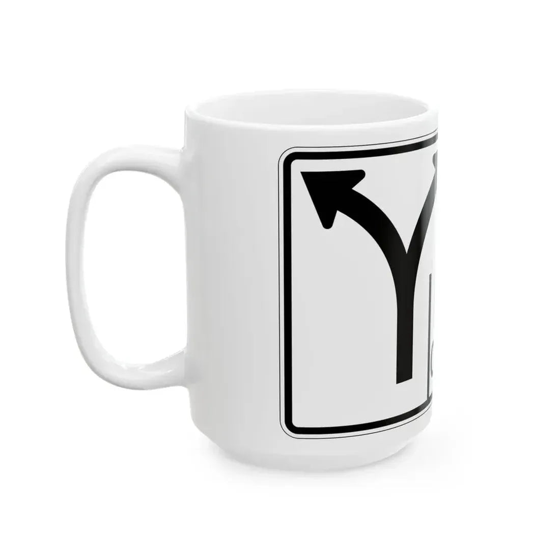 MUTCD-OH R3-H8cdd (Ohio) (Road Sign) White Coffee Mug - Go Mug Yourself