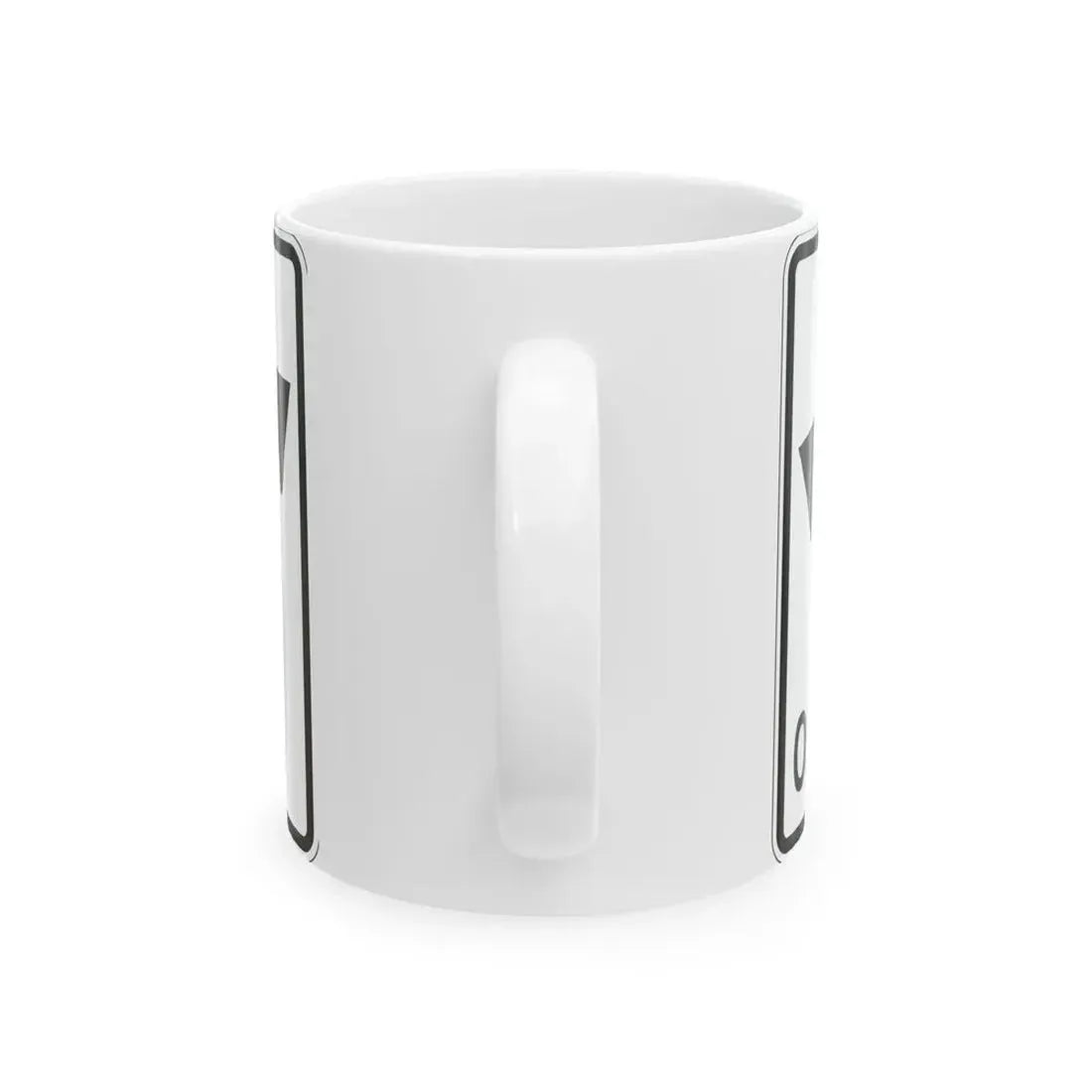 MUTCD-OH R3-H8cee (Ohio) (Road Sign) White Coffee Mug - Go Mug Yourself