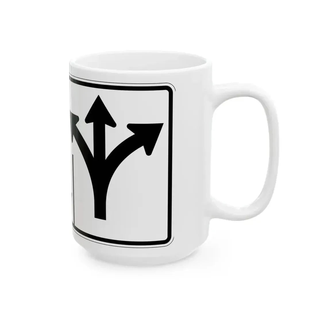 MUTCD-OH R3-H8cee (Ohio) (Road Sign) White Coffee Mug - Go Mug Yourself