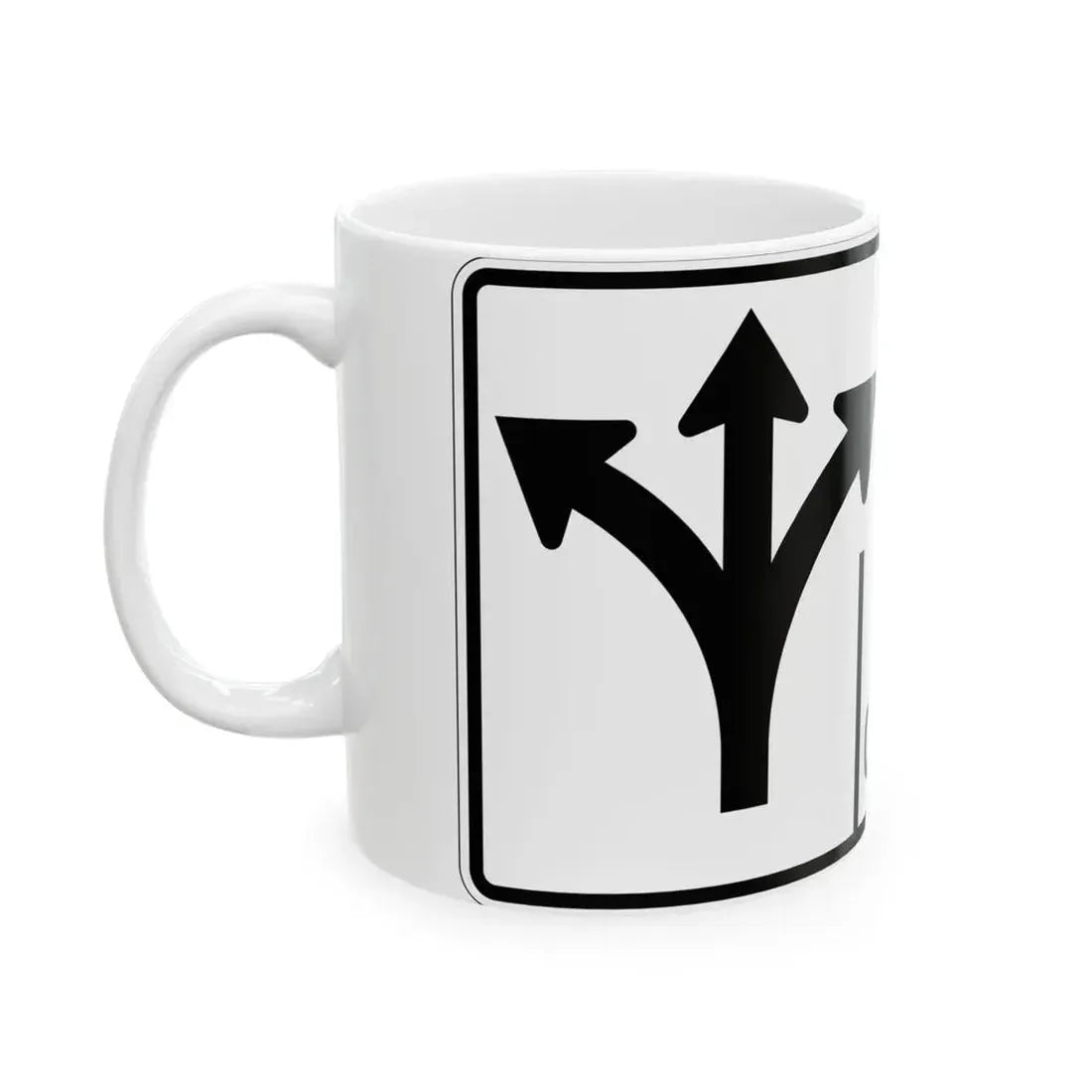 MUTCD-OH R3-H8cff (Ohio) (Road Sign) White Coffee Mug - Go Mug Yourself