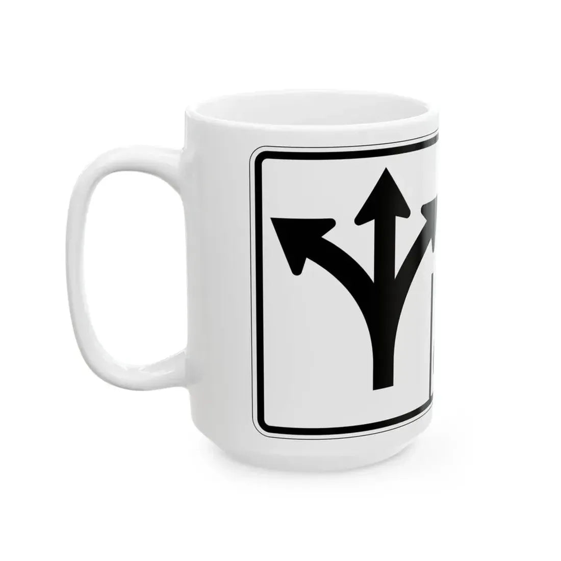 MUTCD-OH R3-H8cff (Ohio) (Road Sign) White Coffee Mug - Go Mug Yourself
