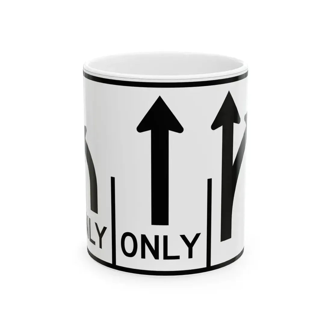 MUTCD-OH R3-H8cg (Ohio) (Road Sign) White Coffee Mug 11oz - Go Mug Yourself
