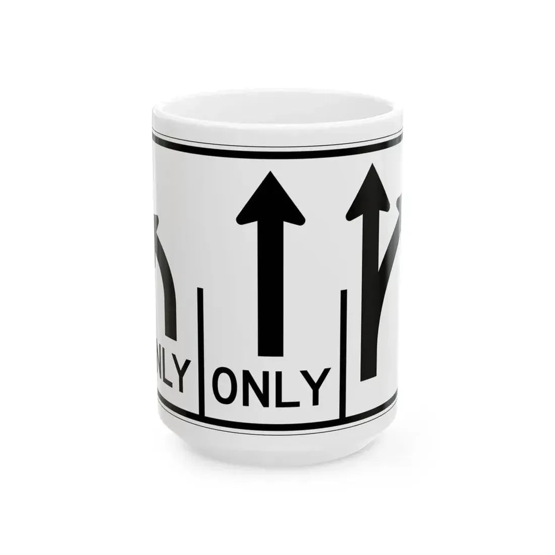 MUTCD-OH R3-H8cg (Ohio) (Road Sign) White Coffee Mug 15oz - Go Mug Yourself