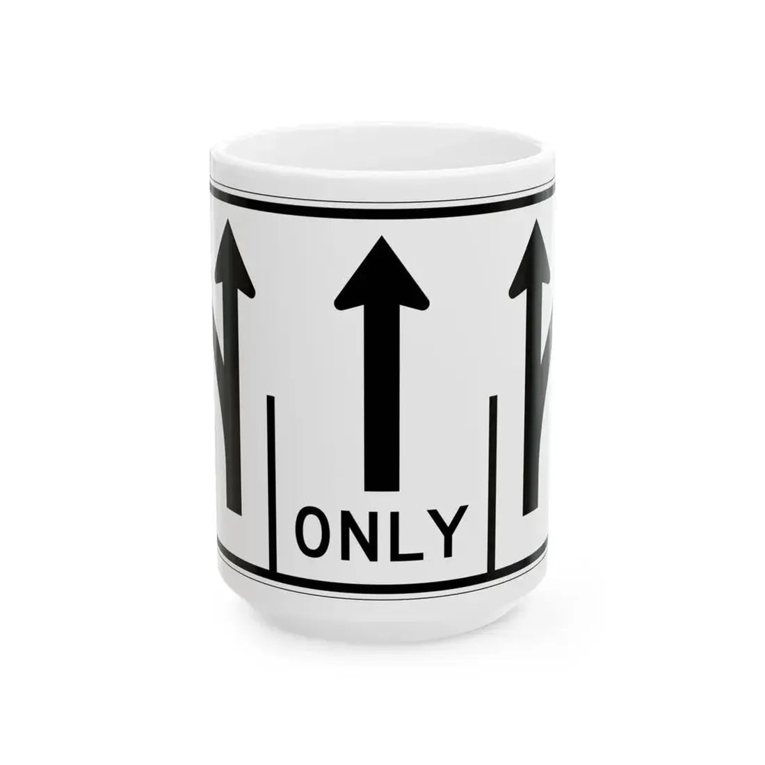 MUTCD-OH R3-H8cgg (Ohio) (Road Sign) White Coffee Mug 15oz - Go Mug Yourself