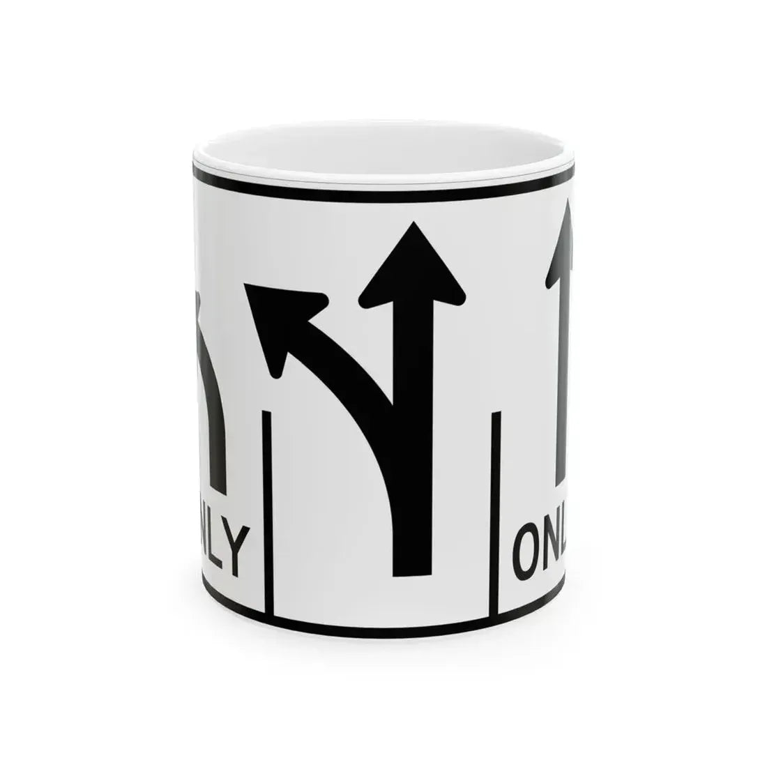 MUTCD-OH R3-H8ck (Ohio) (Road Sign) White Coffee Mug 11oz - Go Mug Yourself