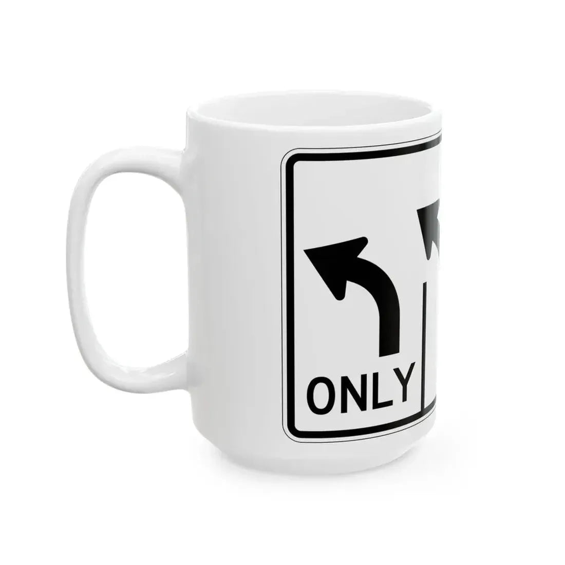 MUTCD-OH R3-H8ck (Ohio) (Road Sign) White Coffee Mug - Go Mug Yourself