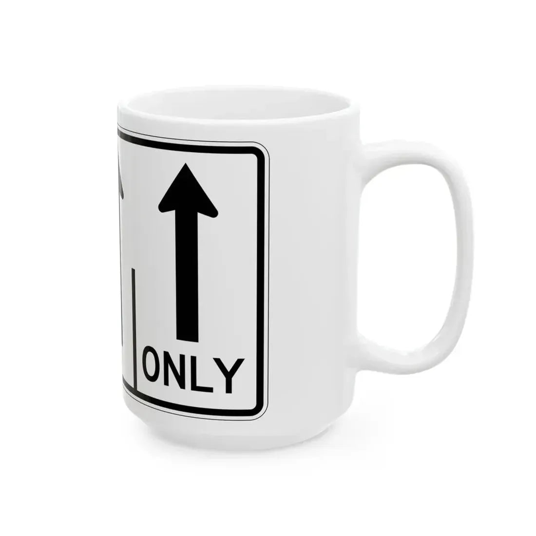 MUTCD-OH R3-H8ck (Ohio) (Road Sign) White Coffee Mug - Go Mug Yourself