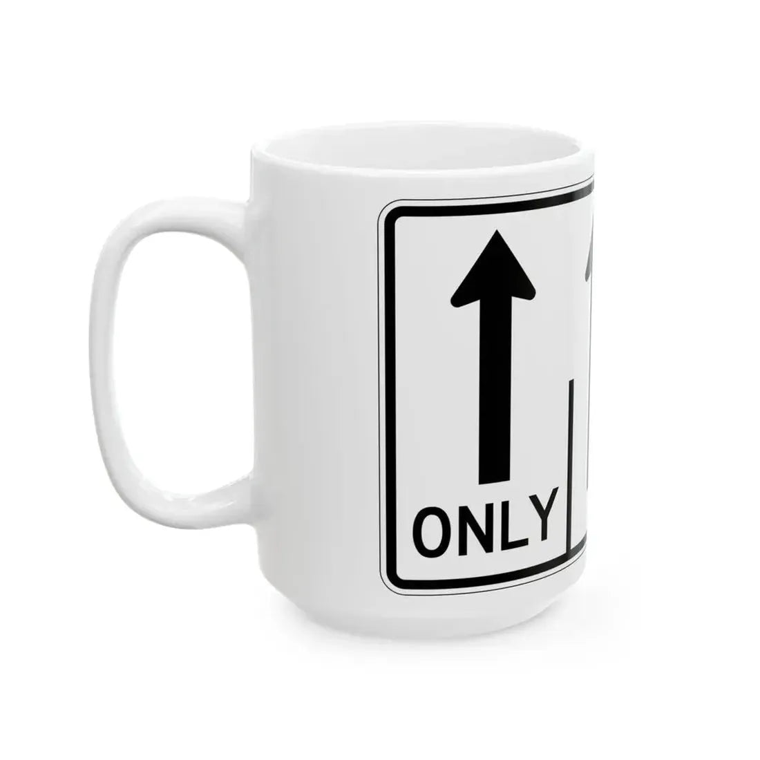 MUTCD-OH R3-H8cm (Ohio) (Road Sign) White Coffee Mug - Go Mug Yourself