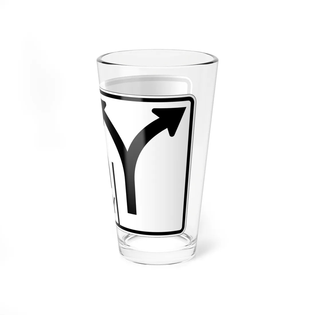 MUTCD-OH R3-H8cz (Ohio) (Road Sign) Pint Glss 16oz - Go Mug Yourself