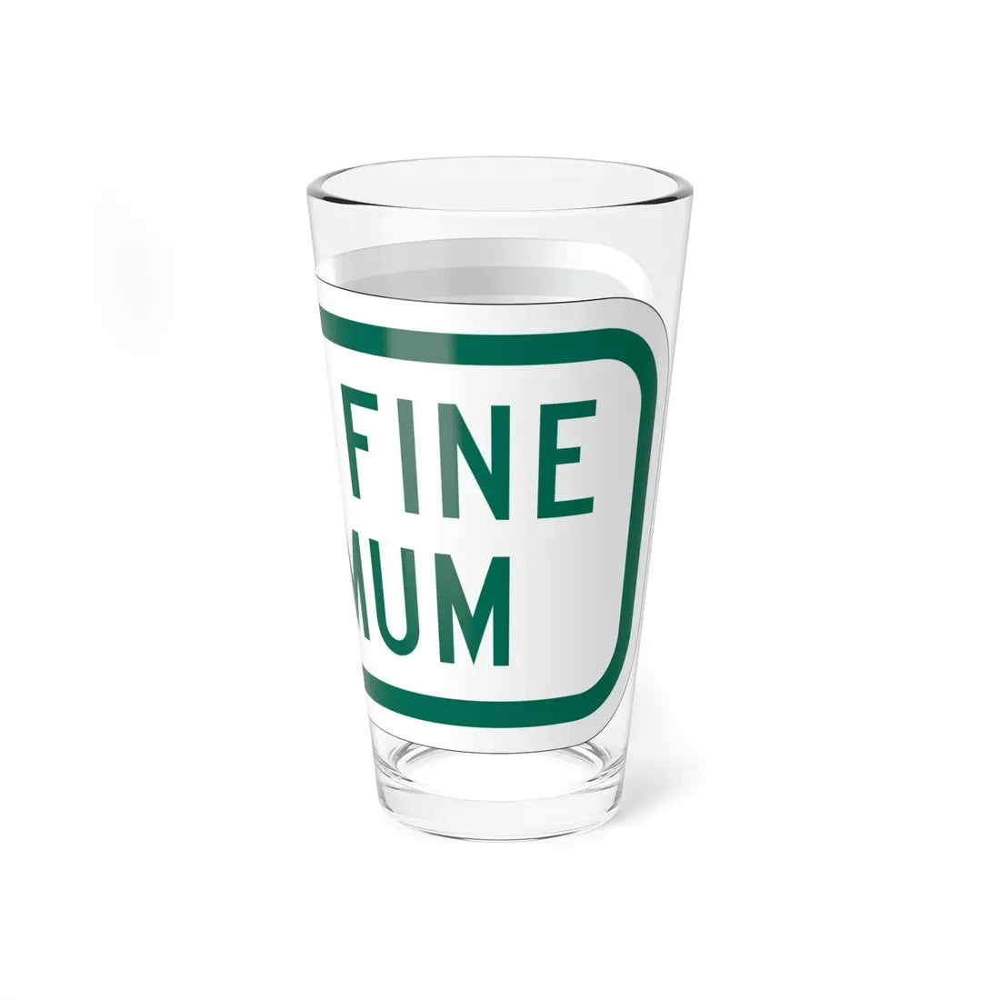 MUTCD-OH R7-H8bP (Ohio) (Road Sign) Pint Glass 16oz - Go Mug Yourself