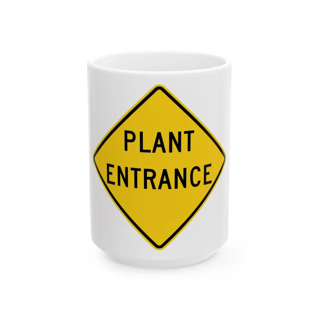 MUTCD-OH W11-H13 (Ohio) (Road Sign) White Coffee Mug 15oz - Go Mug Yourself