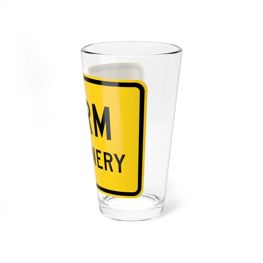 MUTCD-OH W11-H5aP (Ohio) (Road Sign) Pint Glss 16oz - Go Mug Yourself