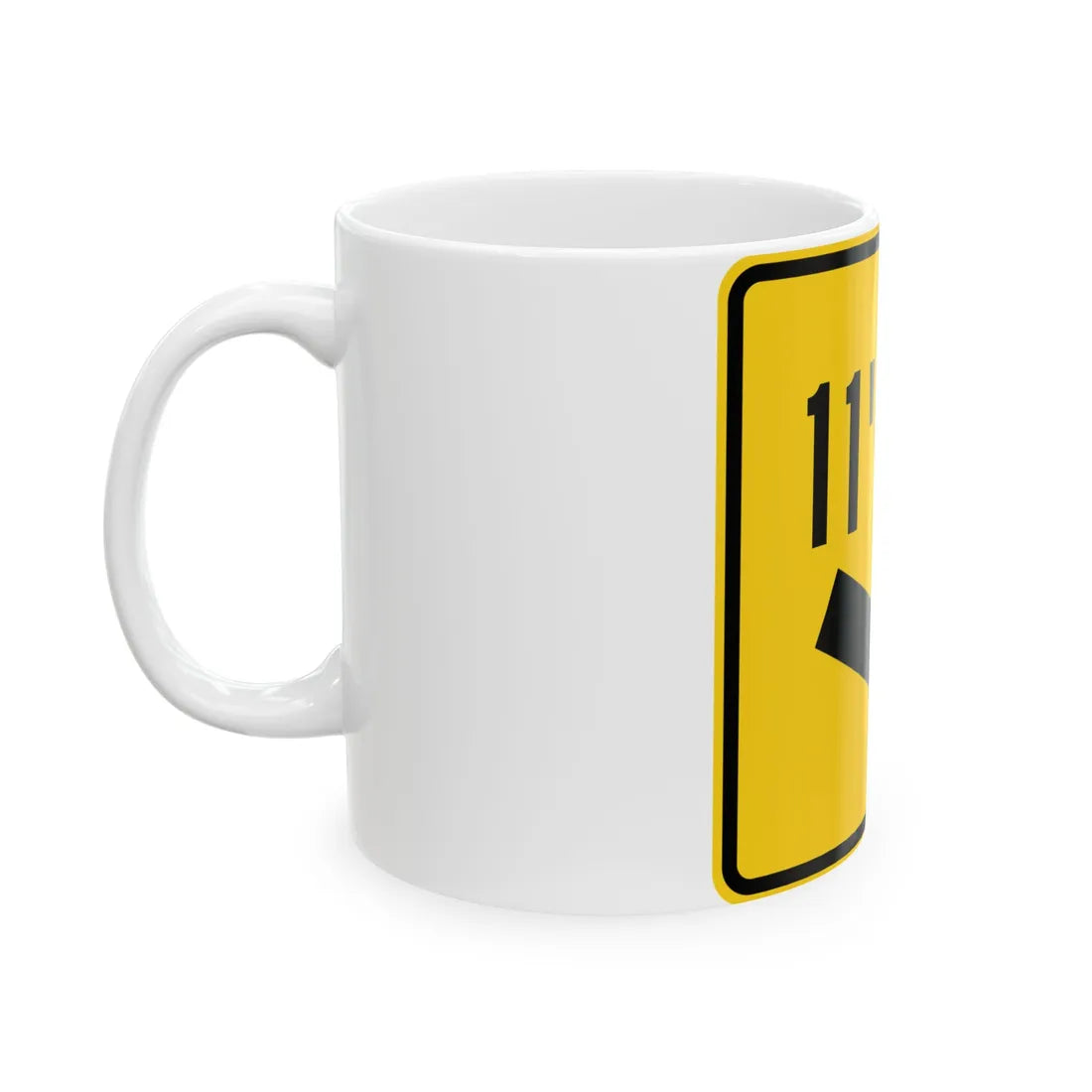 MUTCD-OH W12-H3R (Ohio) (Road Sign) White Coffee Mug - Go Mug Yourself