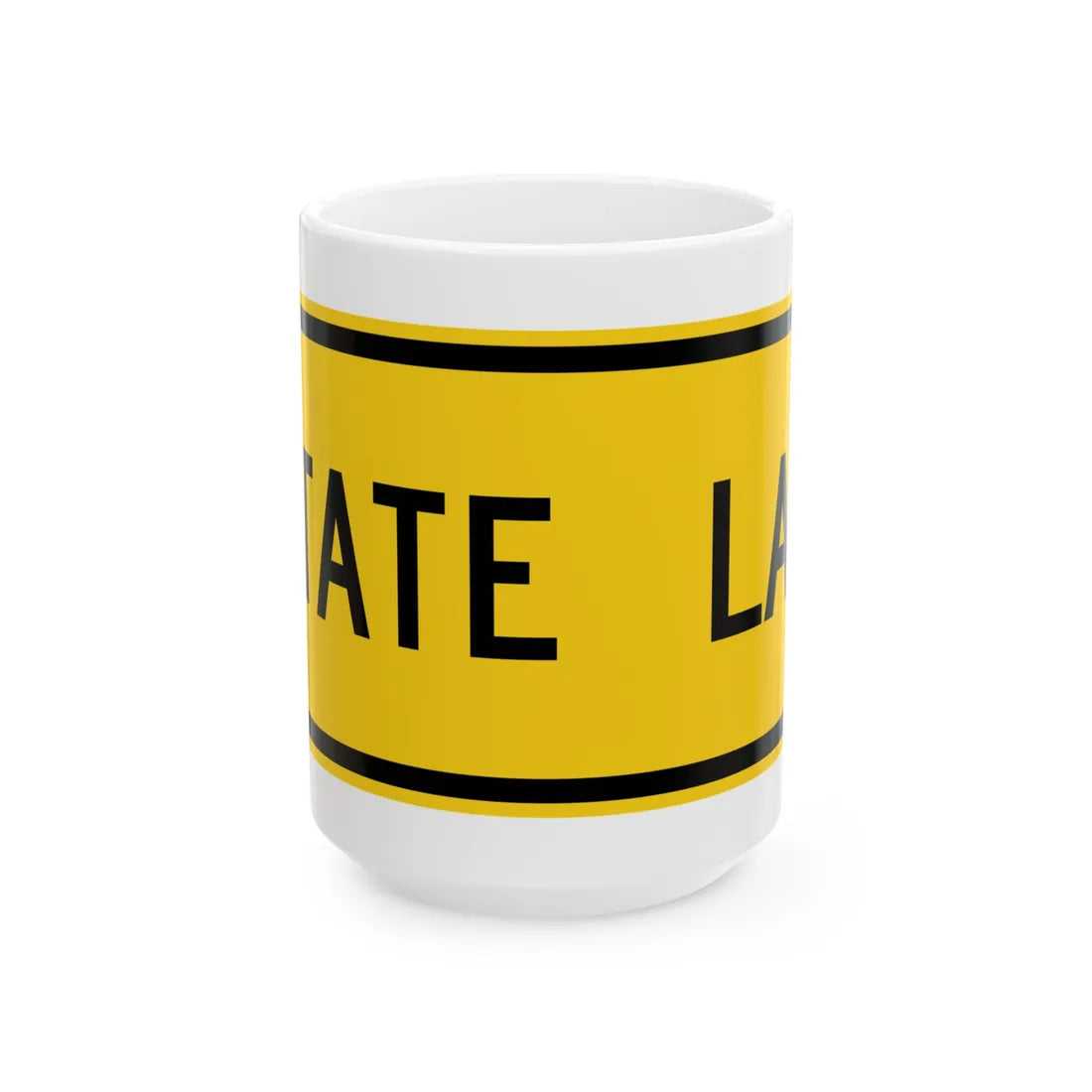 MUTCD-OH W16-H19P (Ohio) (Road Sign) White Coffee Mug 15oz - Go Mug Yourself