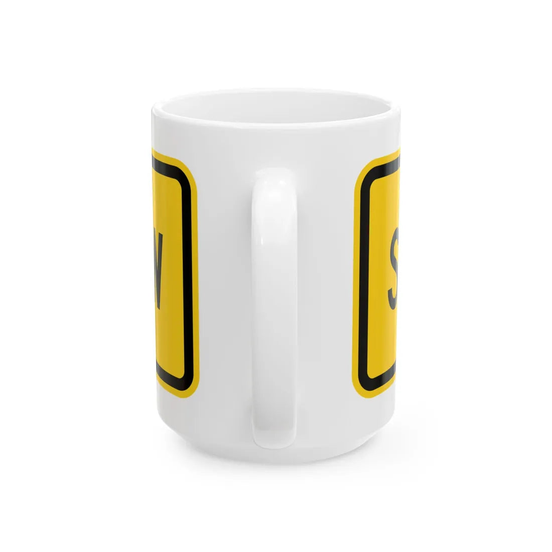 MUTCD-OH W16-H19P (Ohio) (Road Sign) White Coffee Mug - Go Mug Yourself