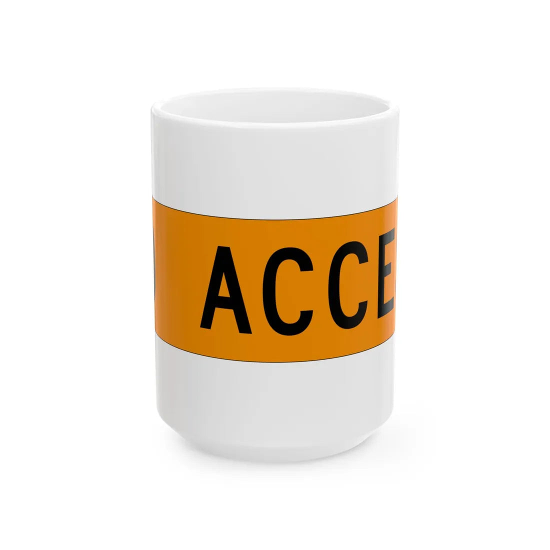 MUTCD-OH W20-H15b (Ohio) (Road Sign) White Coffee Mug 15oz - Go Mug Yourself