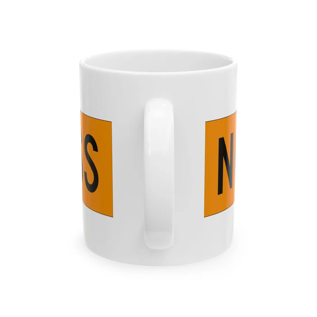 MUTCD-OH W20-H15b (Ohio) (Road Sign) White Coffee Mug - Go Mug Yourself