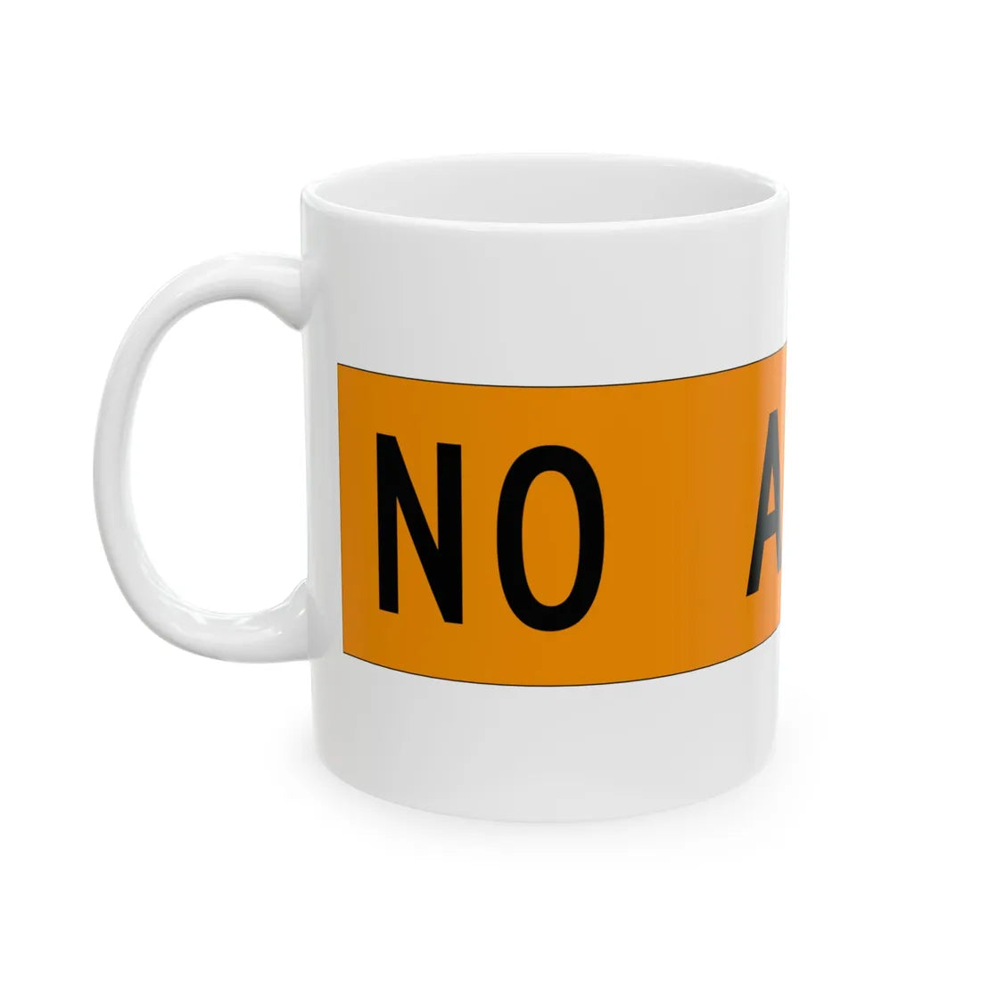 MUTCD-OH W20-H15b (Ohio) (Road Sign) White Coffee Mug - Go Mug Yourself