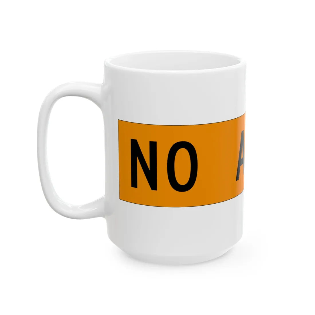 MUTCD-OH W20-H15b (Ohio) (Road Sign) White Coffee Mug - Go Mug Yourself
