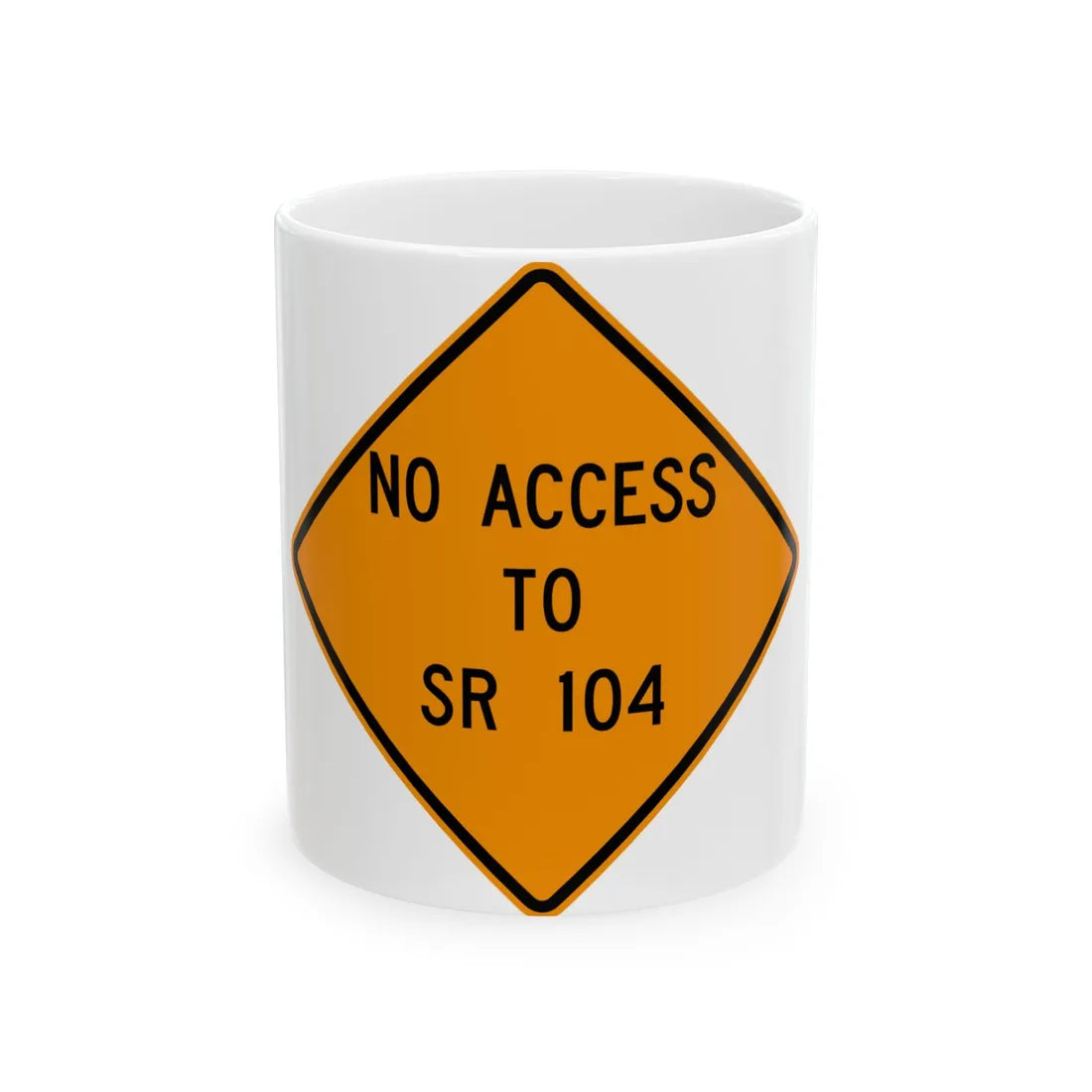 MUTCD-OH W20-H20 (Ohio) (Road Sign) White Coffee Mug 11oz - Go Mug Yourself