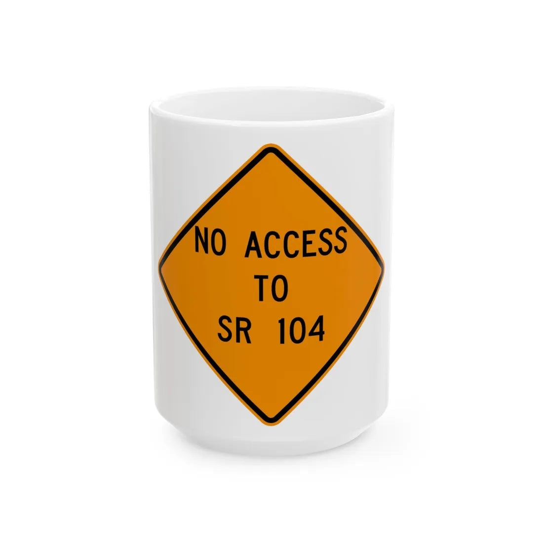 MUTCD-OH W20-H20 (Ohio) (Road Sign) White Coffee Mug 15oz - Go Mug Yourself