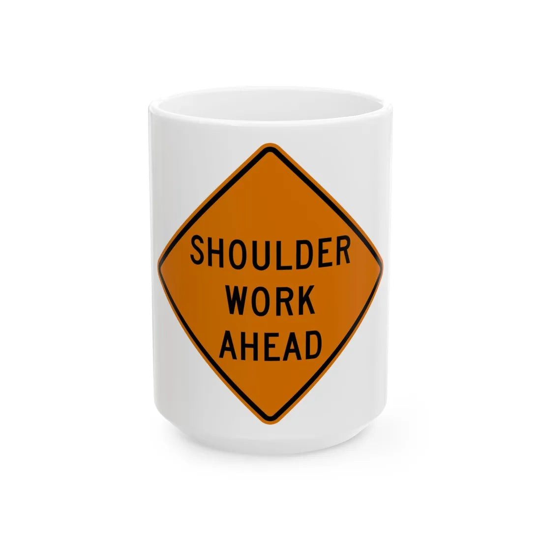 MUTCD-OH W21-H5 (Ohio) (Road Sign) White Coffee Mug 15oz - Go Mug Yourself