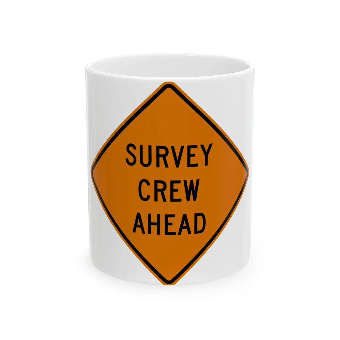 MUTCD-OH W21-H6 (Ohio) (Road Sign) White Coffee Mug 11oz - Go Mug Yourself