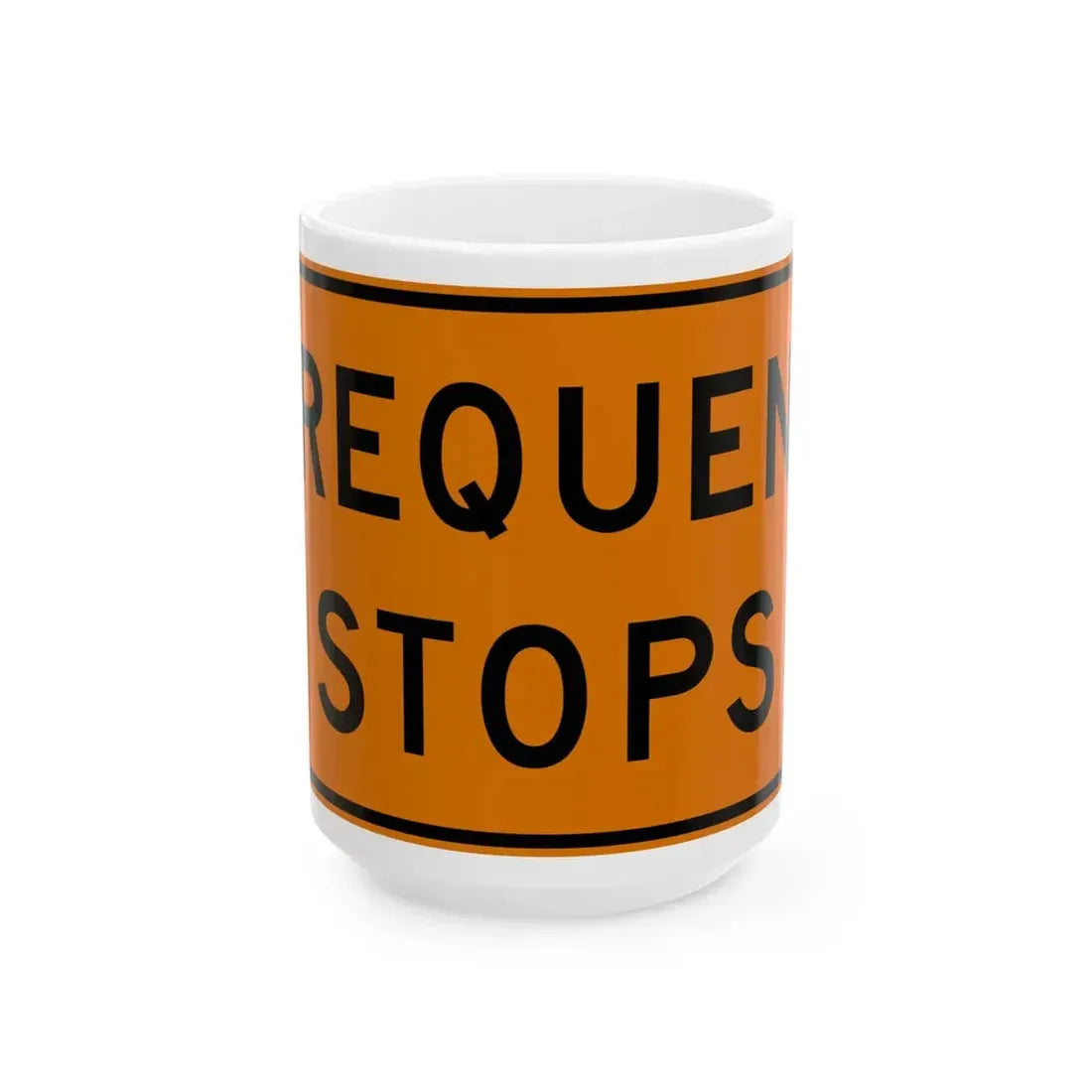 MUTCD-OH W27-H3 (Ohio) (Road Sign) White Coffee Mug 15oz - Go Mug Yourself