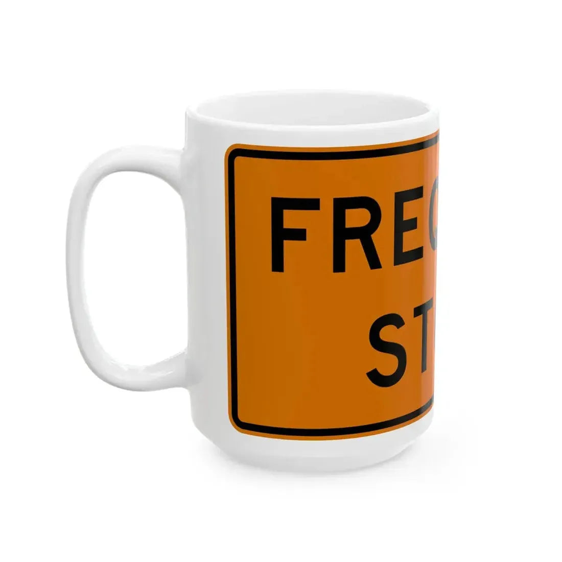 MUTCD-OH W27-H3 (Ohio) (Road Sign) White Coffee Mug - Go Mug Yourself