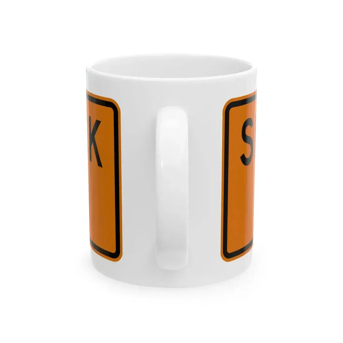 MUTCD-OH W27-H4 (Ohio) (Road Sign) White Coffee Mug - Go Mug Yourself