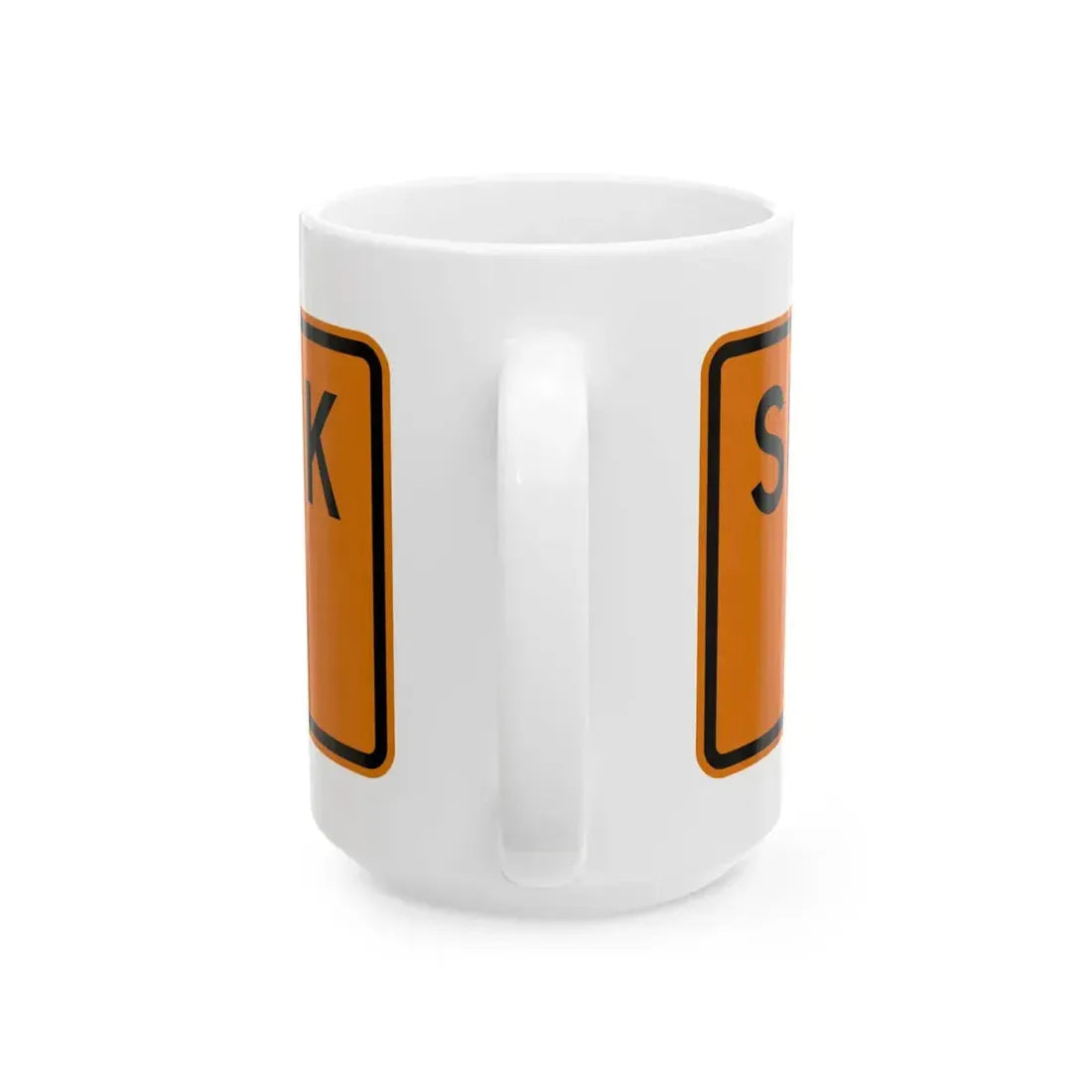 MUTCD-OH W27-H4 (Ohio) (Road Sign) White Coffee Mug - Go Mug Yourself