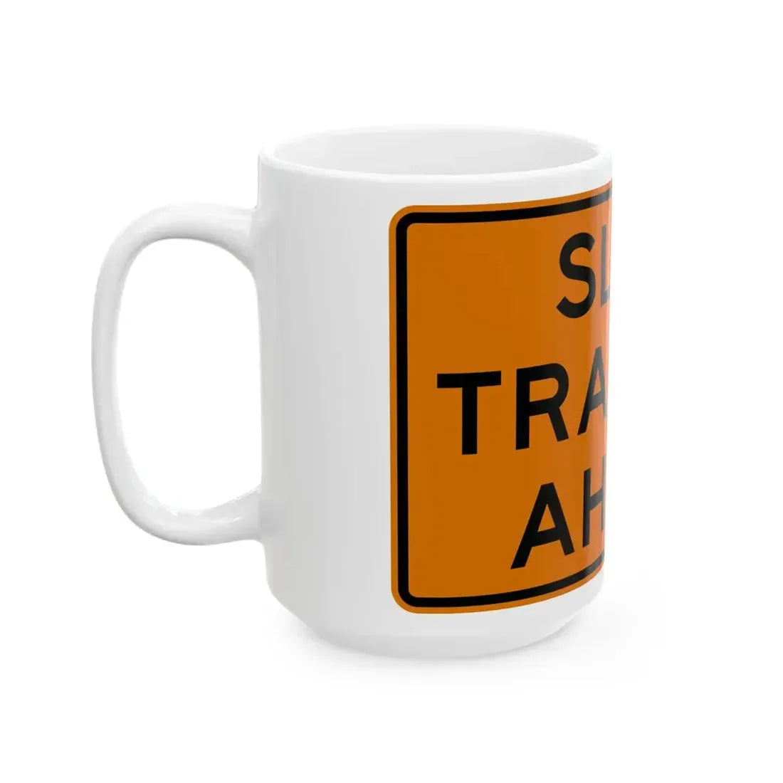 MUTCD-OH W27-H5 (Ohio) (Road Sign) White Coffee Mug - Go Mug Yourself