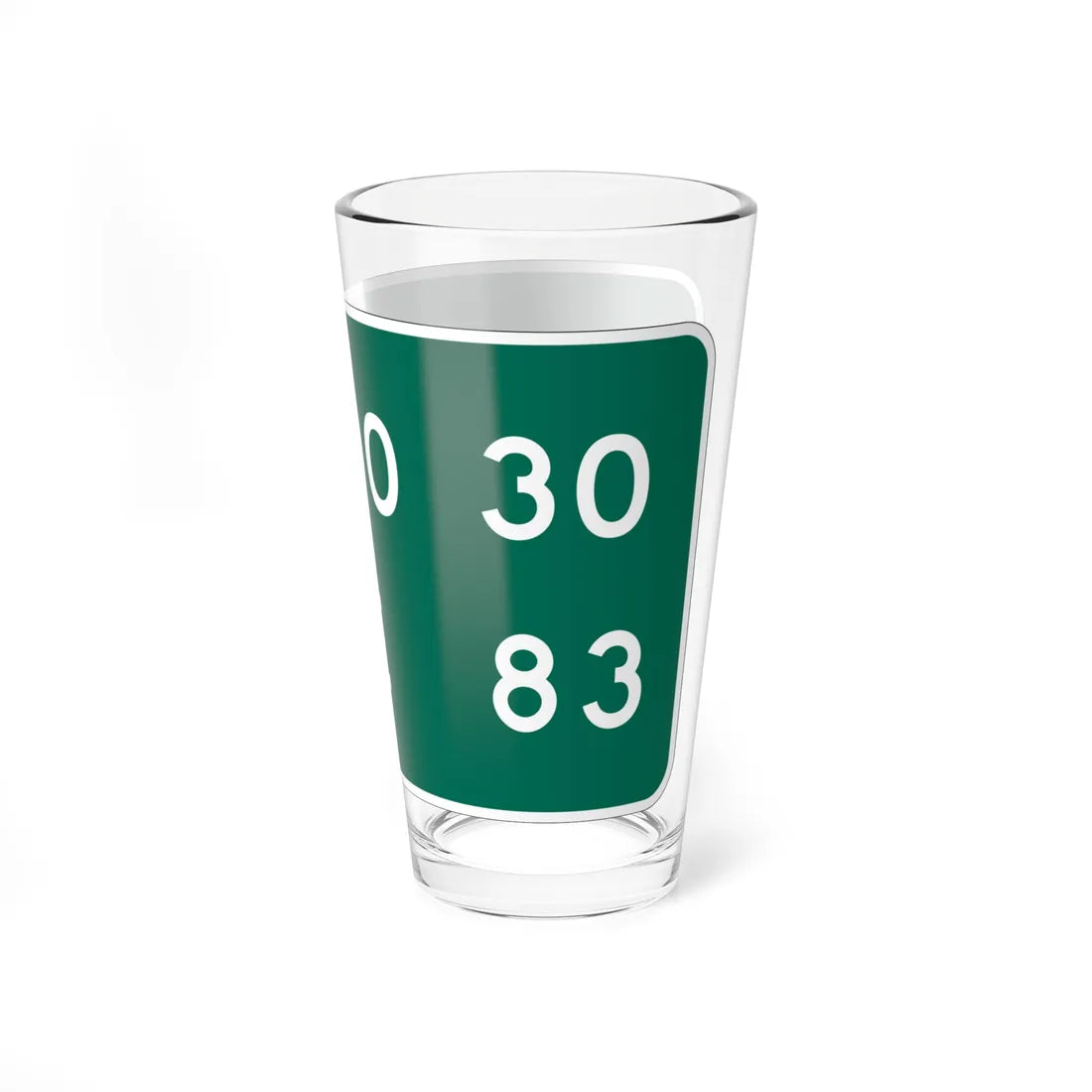 MUTCD-PR D2-2 (Puerto Rico) (Road Sign) Pint Glass 16oz - Go Mug Yourself