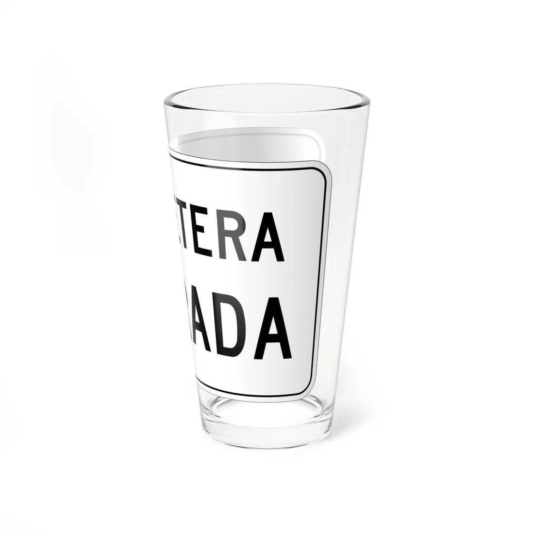 MUTCD-PR R11-2 (Puerto Rico) (Road Sign) Pint Glass 16oz - Go Mug Yourself