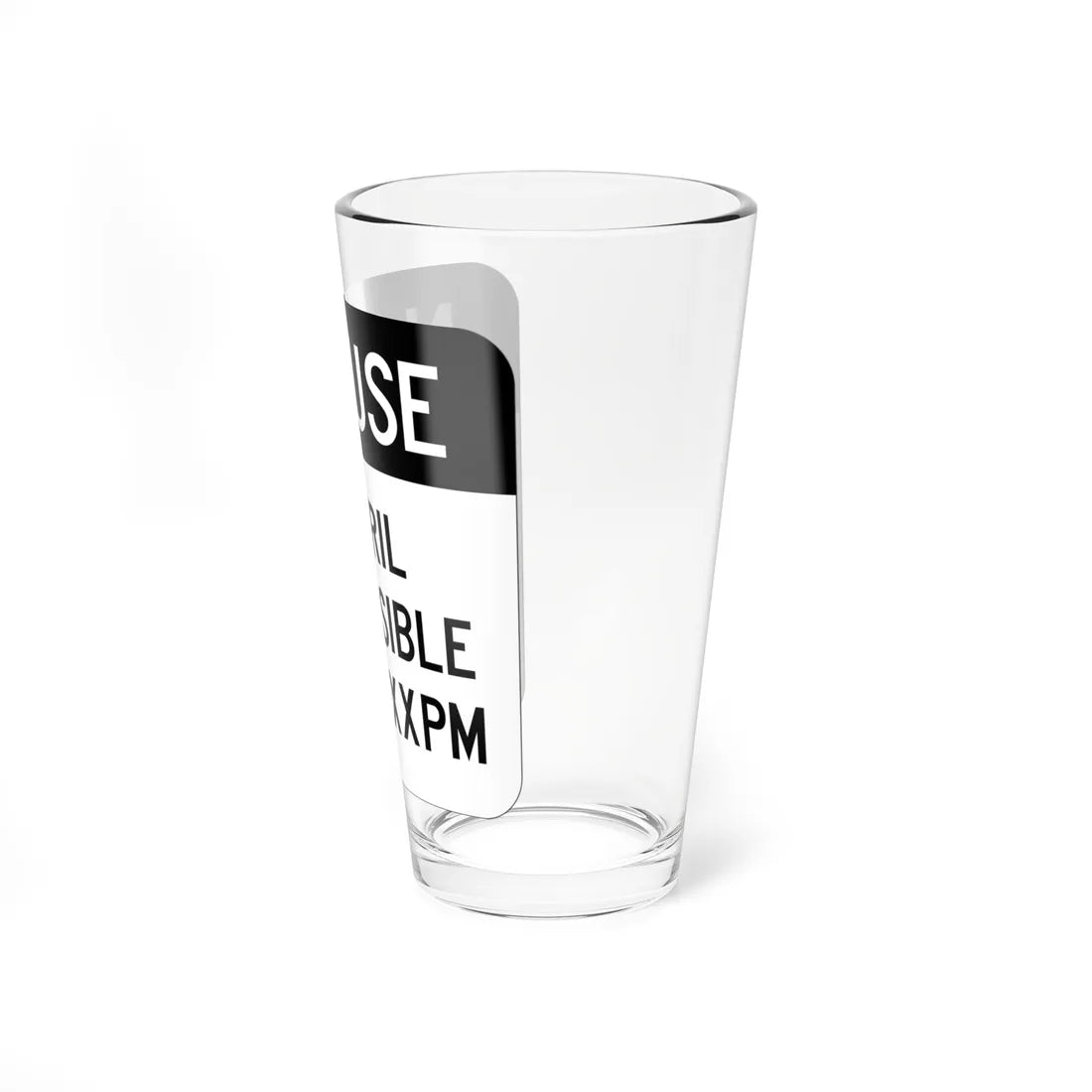 MUTCD-PR R3-9f (Puerto Rico) (Road Sign) Pint Glass 16oz - Go Mug Yourself