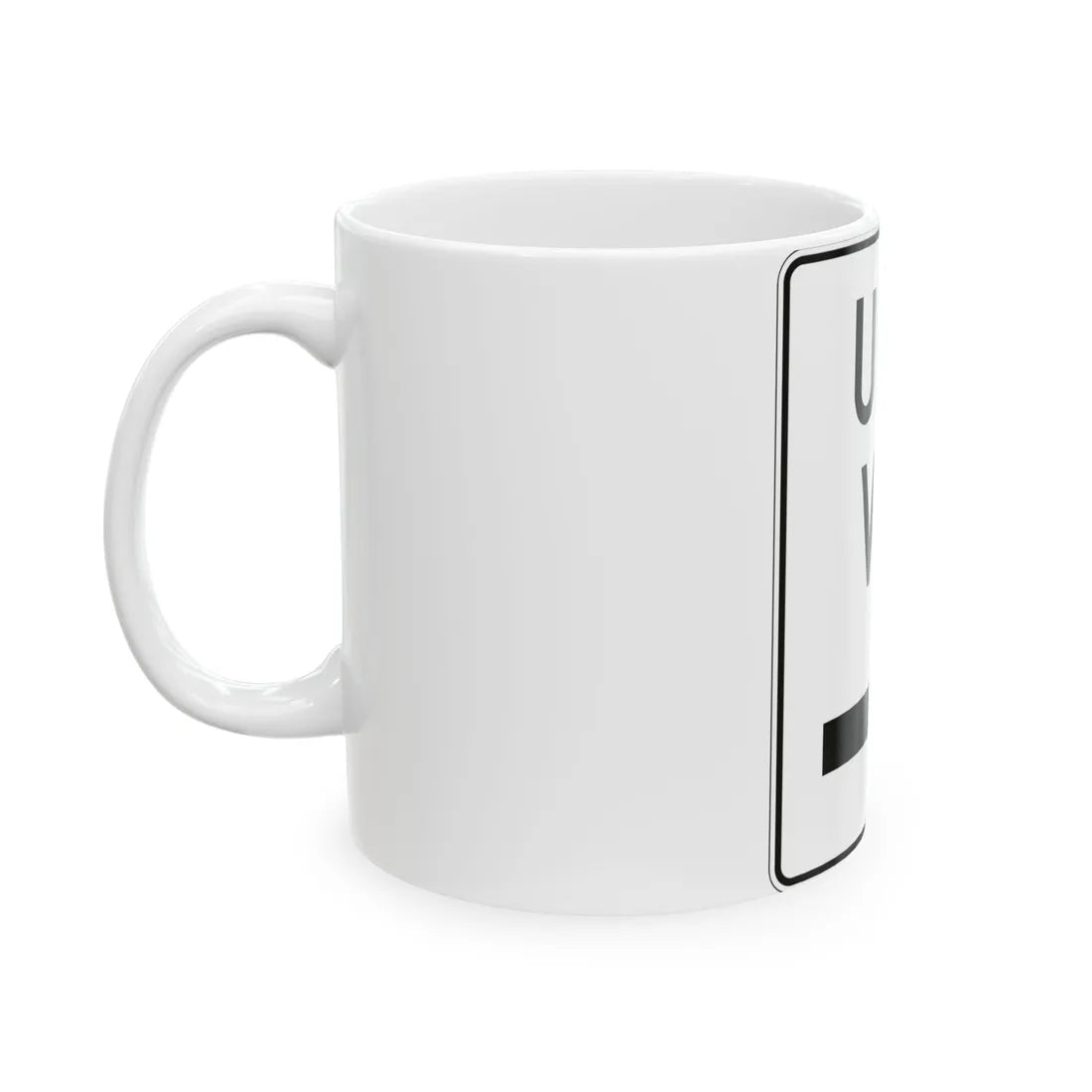 MUTCD-PR R6-2D (Puerto Rico) (Road Sign) White Coffee Mug - Go Mug Yourself