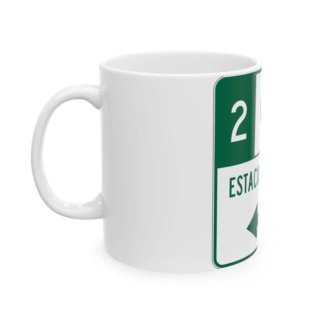 MUTCD-PR R7-108 (Puerto Rico) (Road Sign) White Coffee Mug - Go Mug Yourself