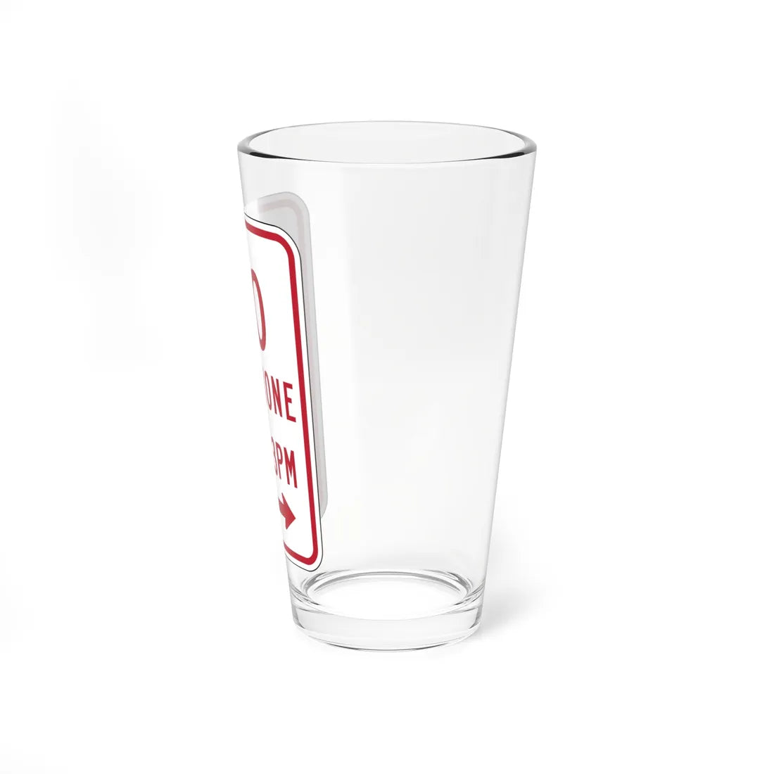 MUTCD-PR R7-2 (Puerto Rico) (Road Sign) Pint Glass 16oz - Go Mug Yourself