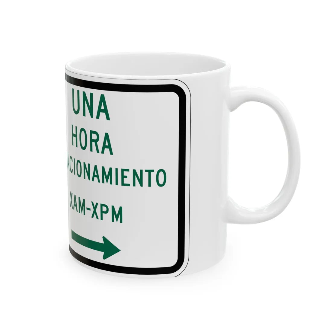 MUTCD-PR R7-200 (Puerto Rico) (Road Sign) White Coffee Mug - Go Mug Yourself