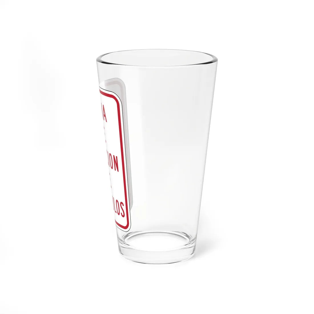 MUTCD-PR R7-201 (Puerto Rico) (Road Sign) Pint Glass 16oz - Go Mug Yourself