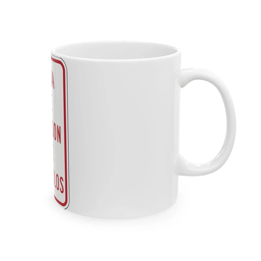 MUTCD-PR R7-201 (Puerto Rico) (Road Sign) White Coffee Mug - Go Mug Yourself