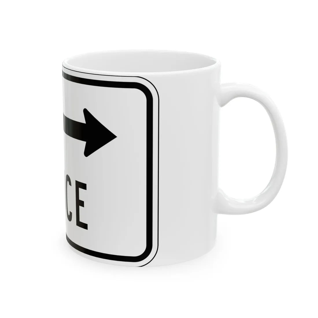 MUTCD-PR R9-3bD (Puerto Rico) (Road Sign) White Coffee Mug - Go Mug Yourself