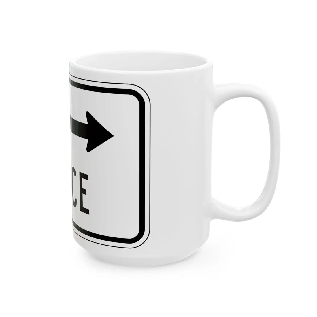 MUTCD-PR R9-3bD (Puerto Rico) (Road Sign) White Coffee Mug - Go Mug Yourself
